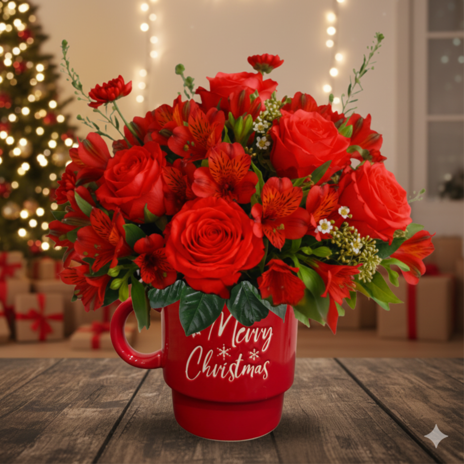 Merry Red Christmas Mug