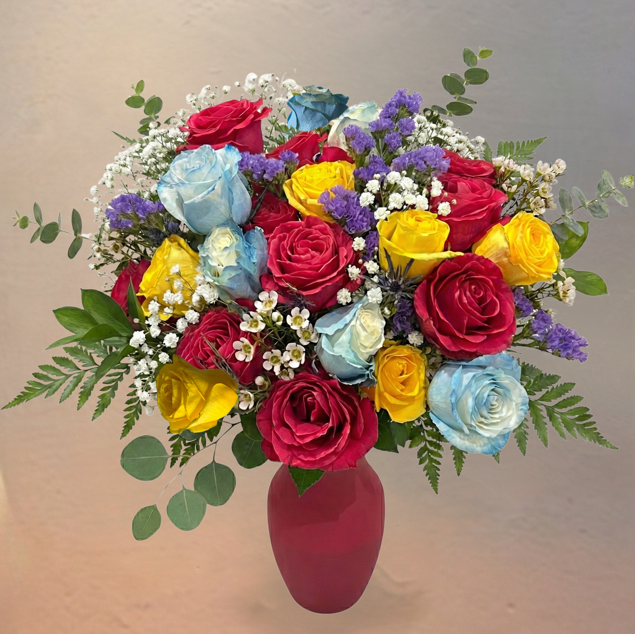 Rainbow Romance Vase