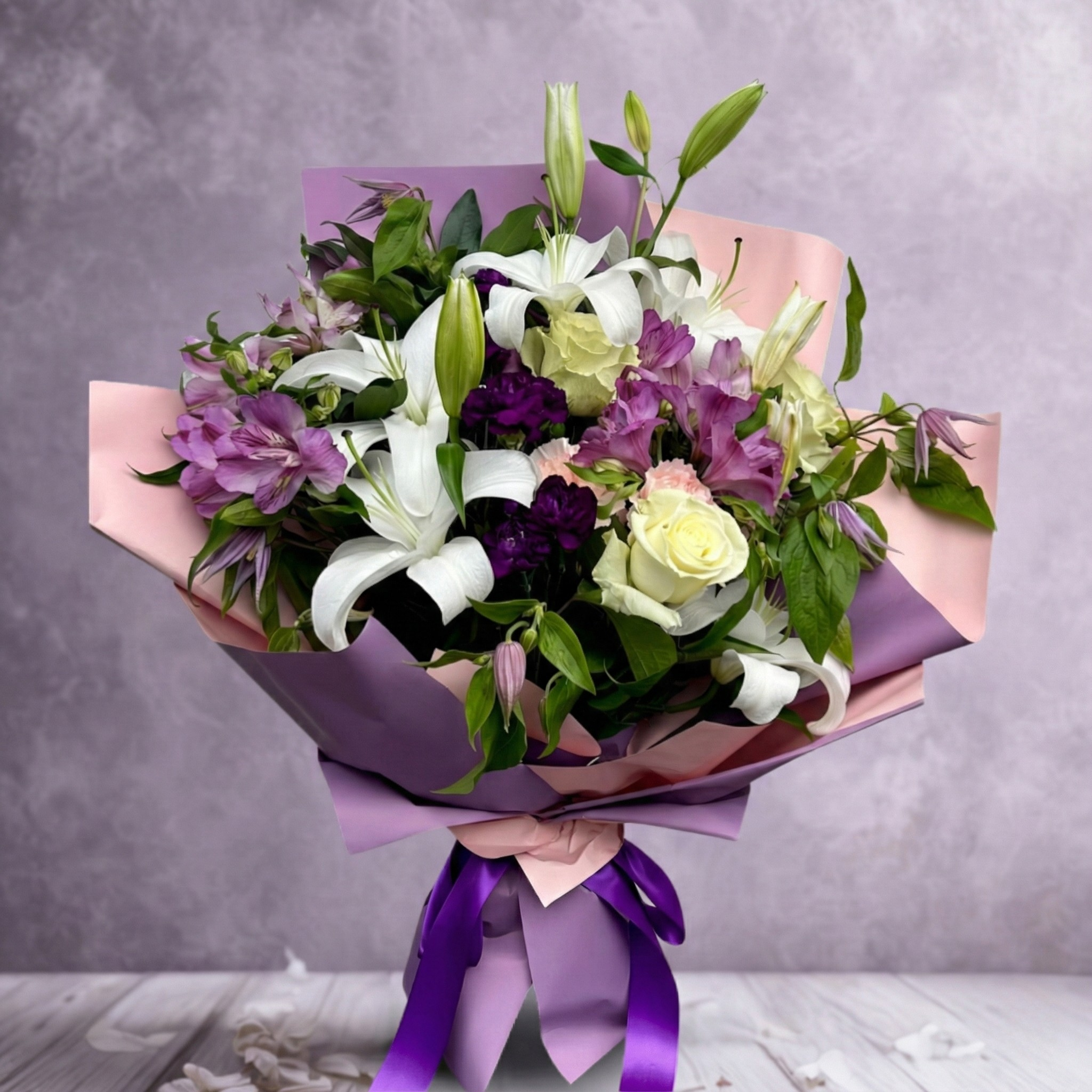 Lavender Twilight Lily Bouquet