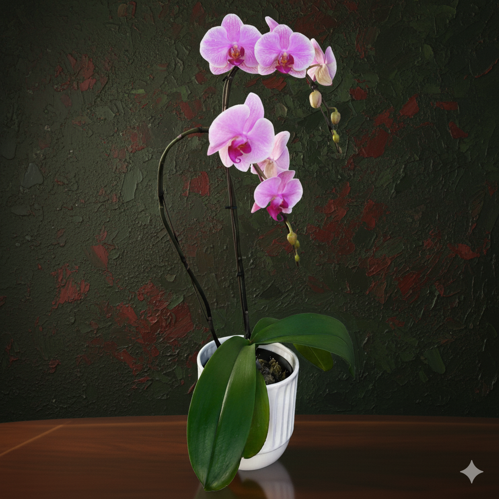 Blush Pink Phalaenopsis Orchid two stems